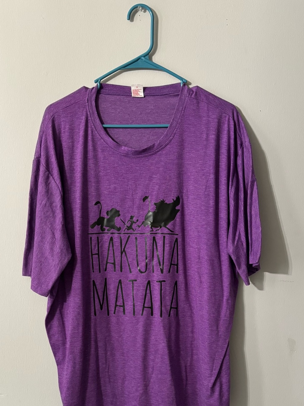2xl purple Lion King Hakuna Matata Short sleeve Top